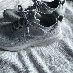 Asics Women's Light Gray Athletic Shoes